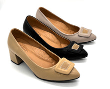 Load image into Gallery viewer, Outland 258135 Honey Heeled Pumps
