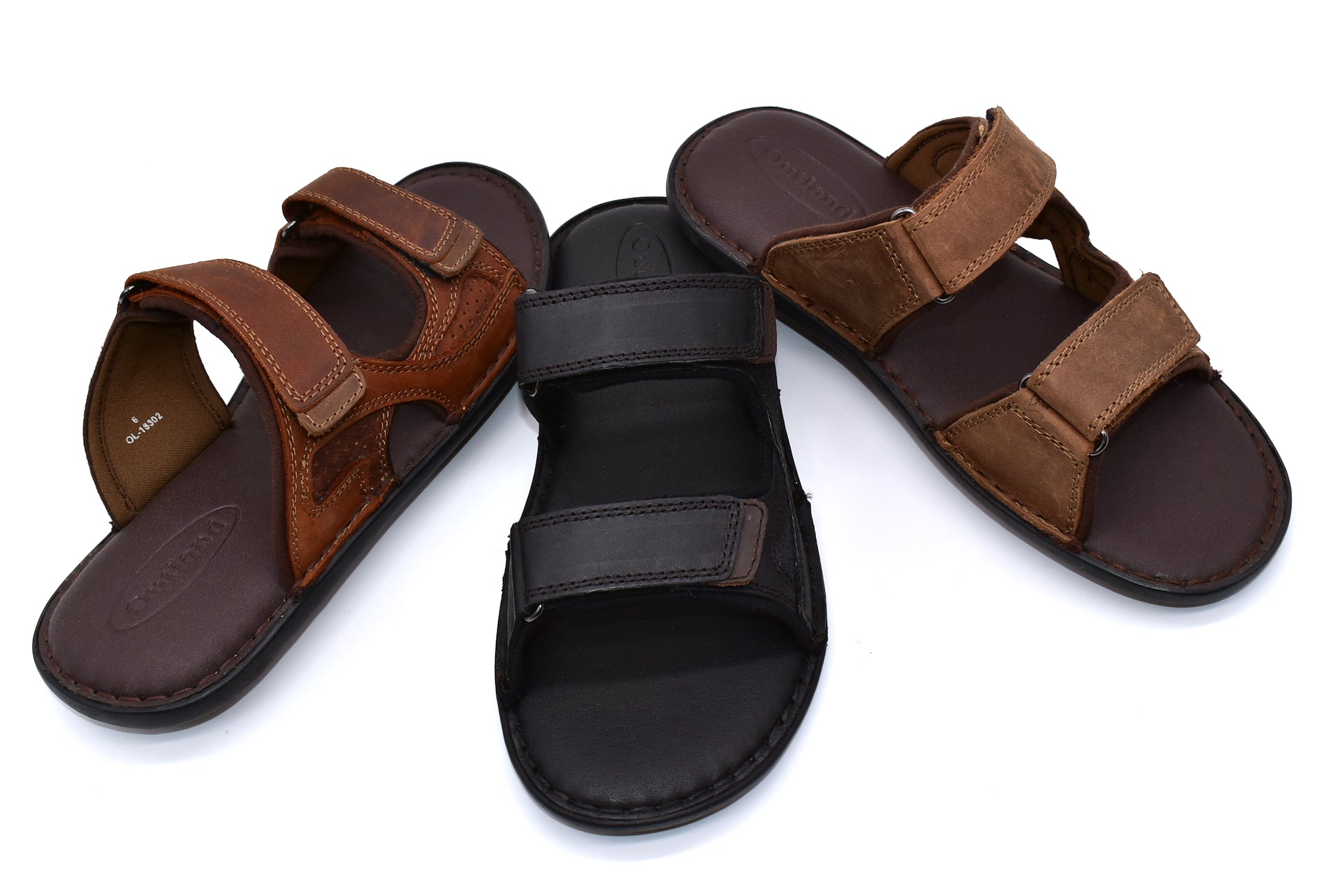 Leather Hunter Slippers Mens Outland 18302 Hunter Sandals Mens
